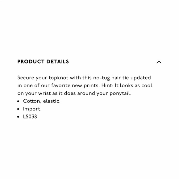 Madewell Fabric hair elastic main image 4
